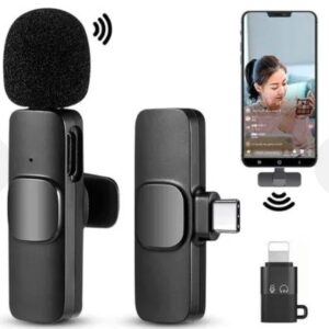 MICRÓFONO INALÁMBRICO RECARGABLE TIPO C-K8 -D